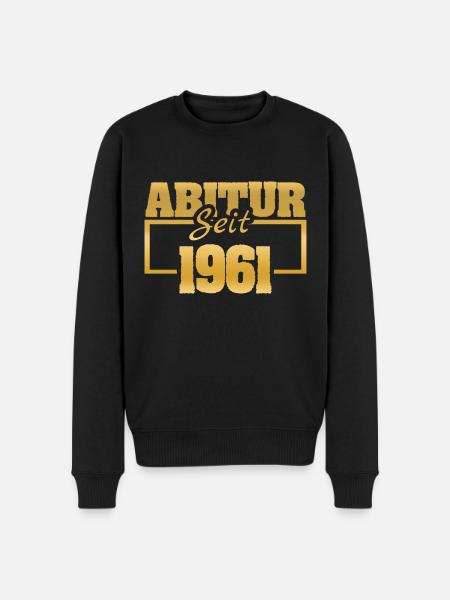 Abiturient 1961 - Männer Premium Bio Pullover - Schwarz