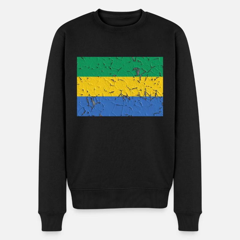 Pays: Gabon - Pull Premium bio Homme - noir