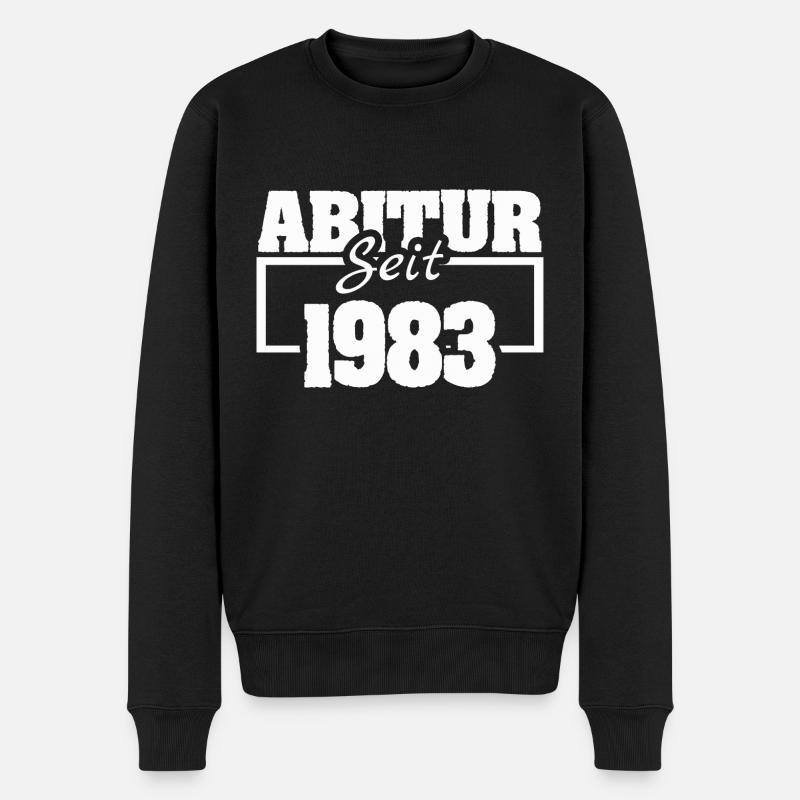 1983 - Männer Premium Bio Pullover - Schwarz