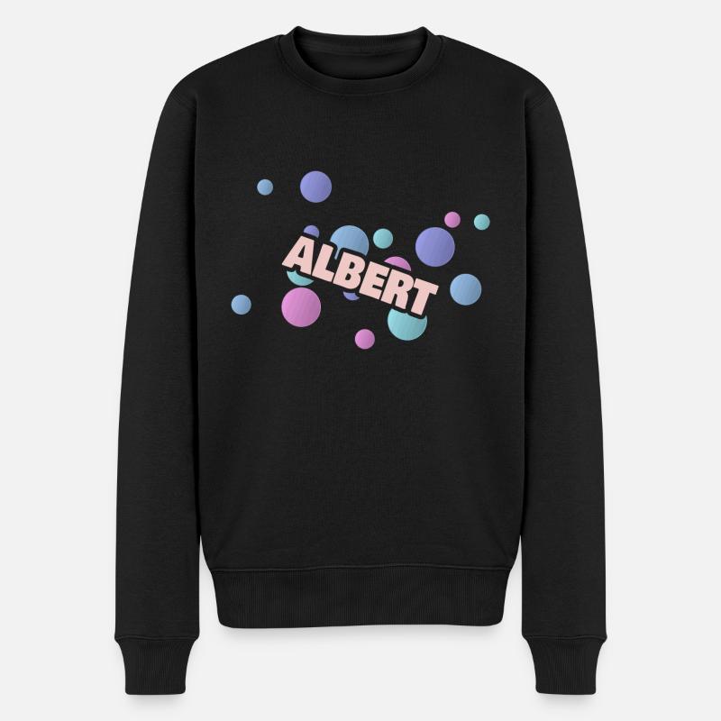 Albert Albert - Männer Premium Bio Pullover - Schwarz