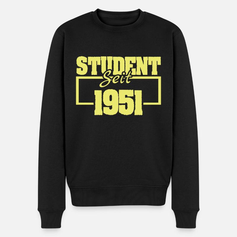 1951 1951 - Männer Premium Bio Pullover - Schwarz