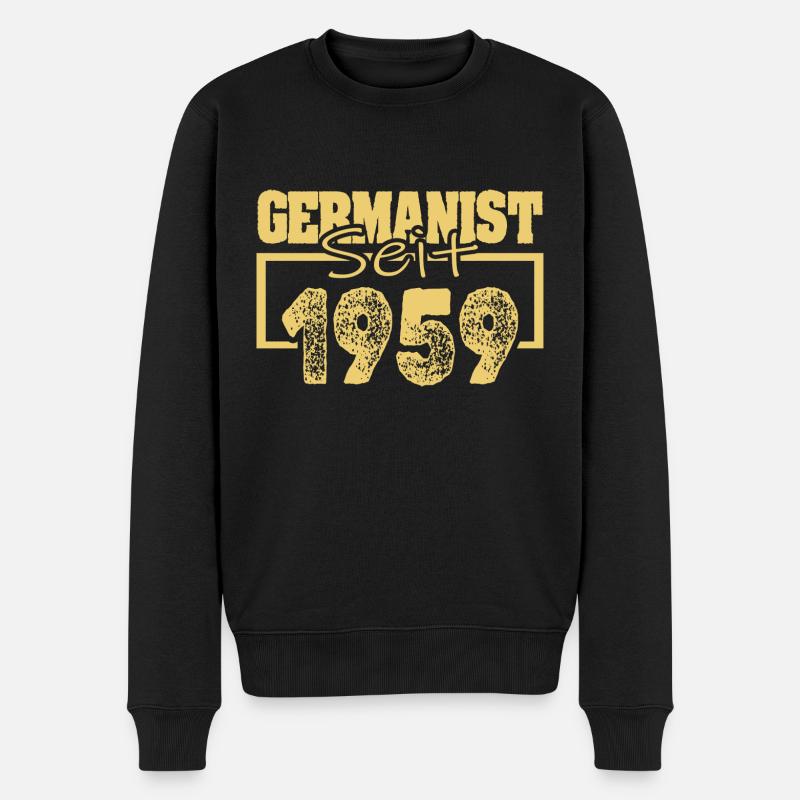 1959 - Männer Premium Bio Pullover - Schwarz