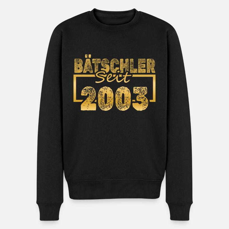 2003 - Männer Premium Bio Pullover - Schwarz