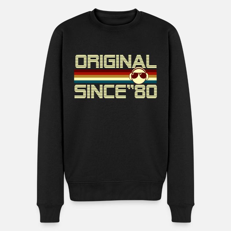 Since 80 - Pull Premium bio Homme - noir