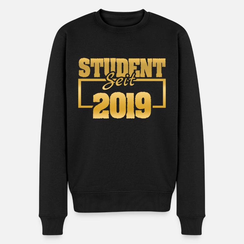 2019 - Männer Premium Bio Pullover - Schwarz