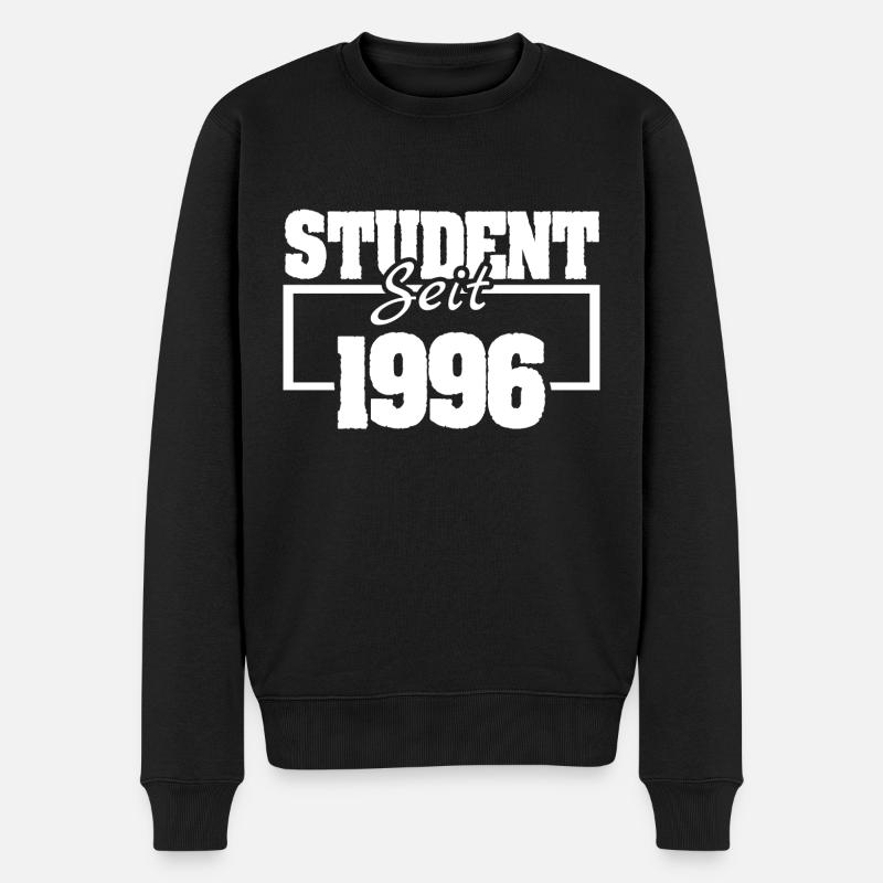 1996 - Männer Premium Bio Pullover - Schwarz
