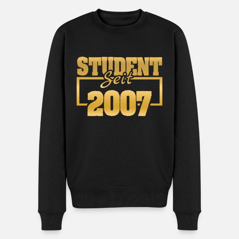Etudiant 2007 - Pull Premium bio Homme - noir