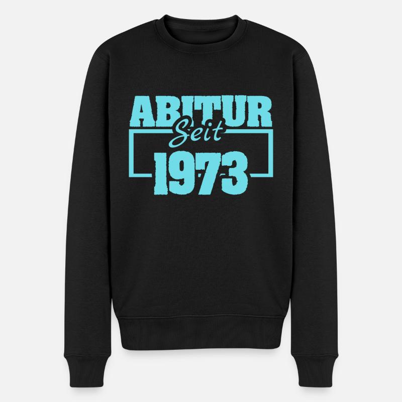 1973 - Männer Premium Bio Pullover - Schwarz