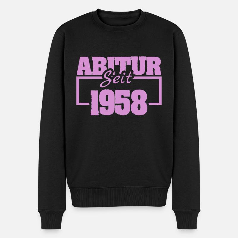 1958 - Männer Premium Bio Pullover - Schwarz