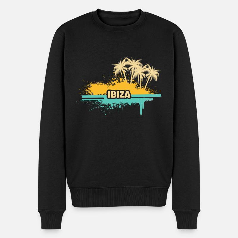 Geschenk für Ibiza - Männer Premium Bio Pullover - Schwarz