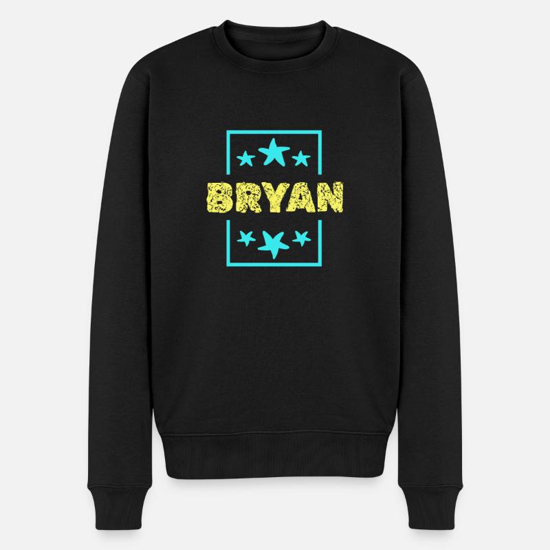Geschenk für Bryan - Männer Premium Bio Pullover - Schwarz
