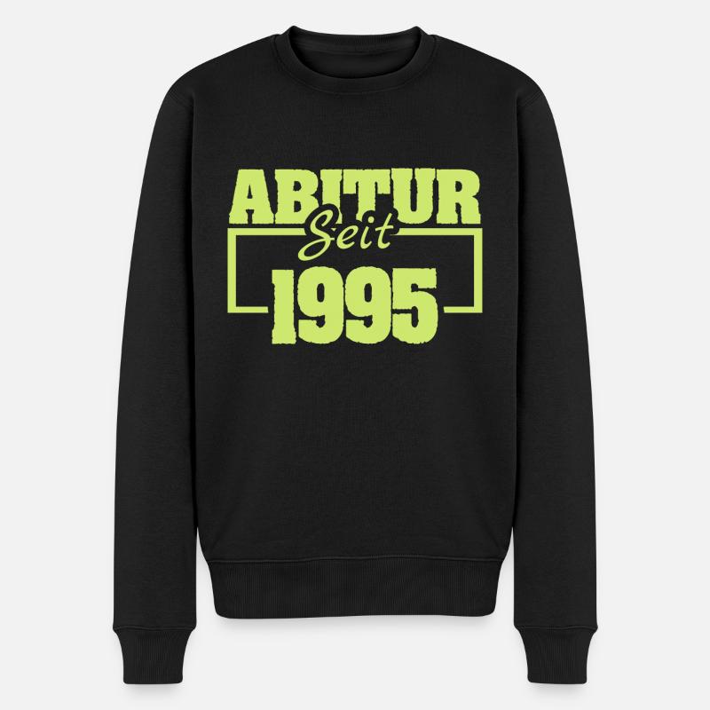 Abiturient 1995 - Männer Premium Bio Pullover - Schwarz