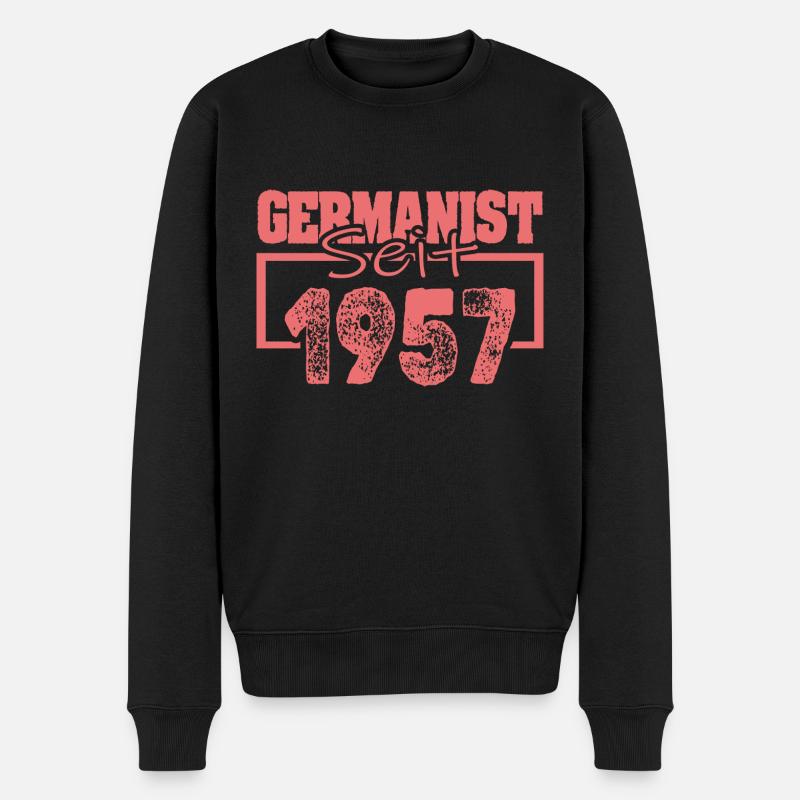 1957 - Männer Premium Bio Pullover - Schwarz