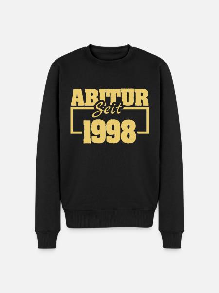 Abiturient 1998 - Männer Premium Bio Pullover - Schwarz