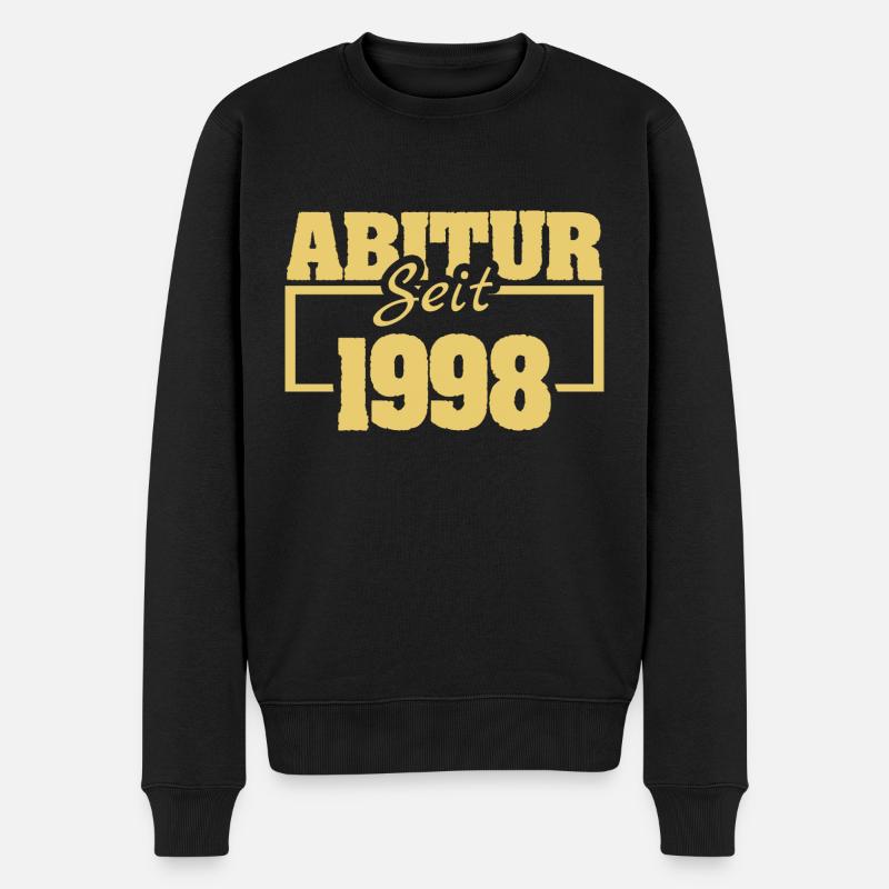 Abiturient 1998 - Männer Premium Bio Pullover - Schwarz
