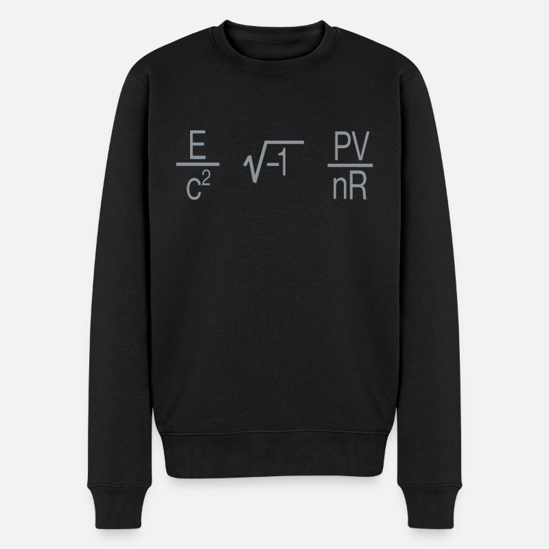 MIT en physique formules - Pull Premium bio Homme - noir