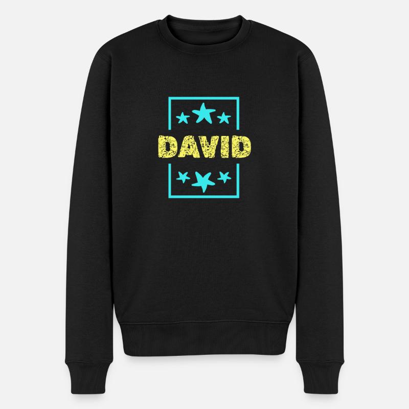 David David - Men's Premium Organic Jumper - black