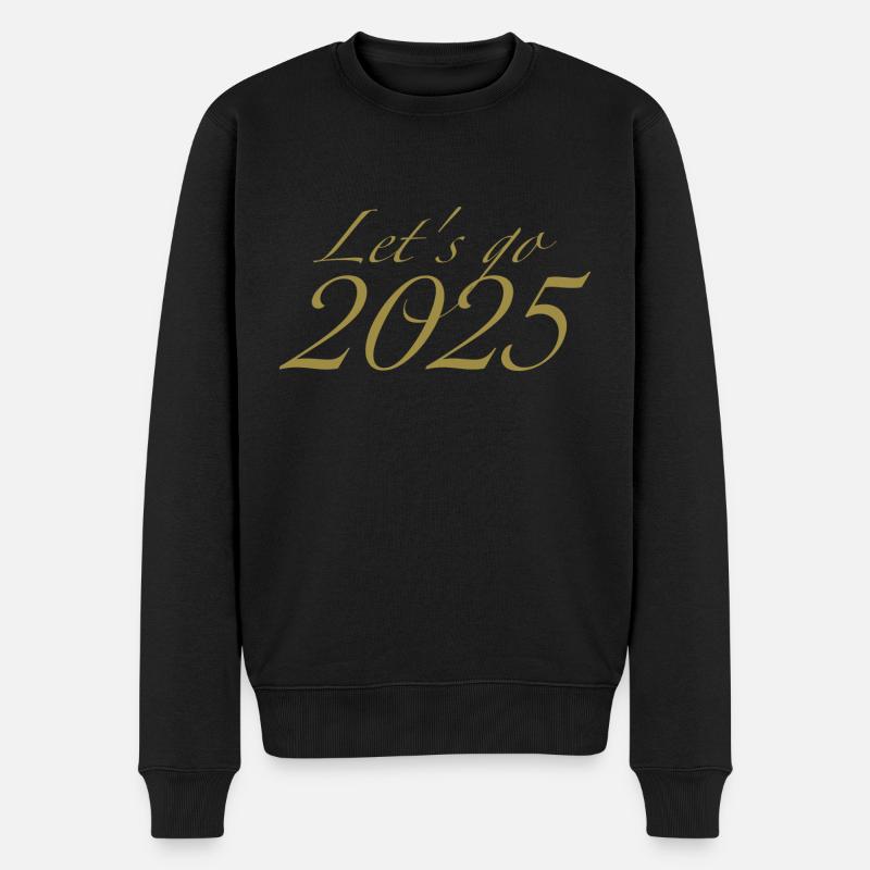 Let's go 2025 - Pull Premium bio Homme - noir