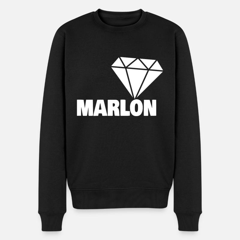 Cadeau pour Marlon - Pull Premium bio Homme - noir