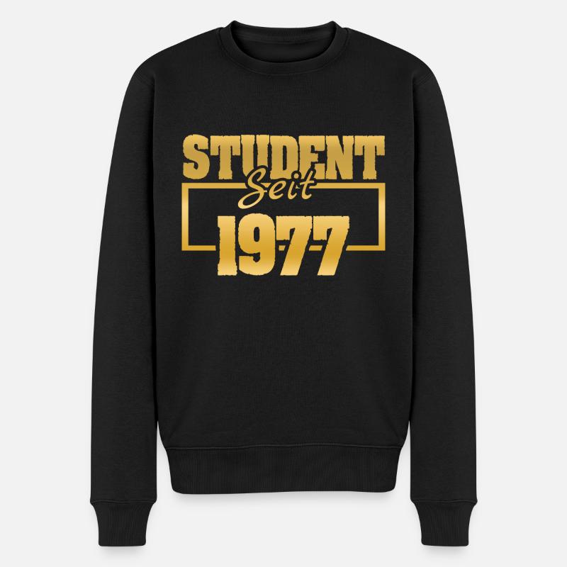 seit 1977 - Männer Premium Bio Pullover - Schwarz