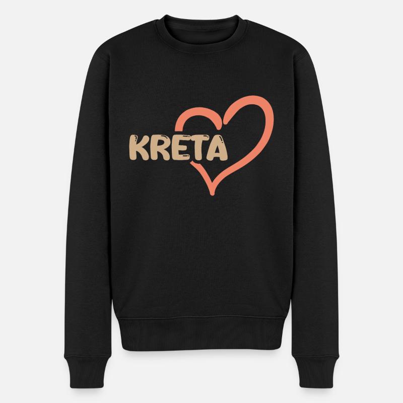 Crète - Pull Premium bio Homme - noir