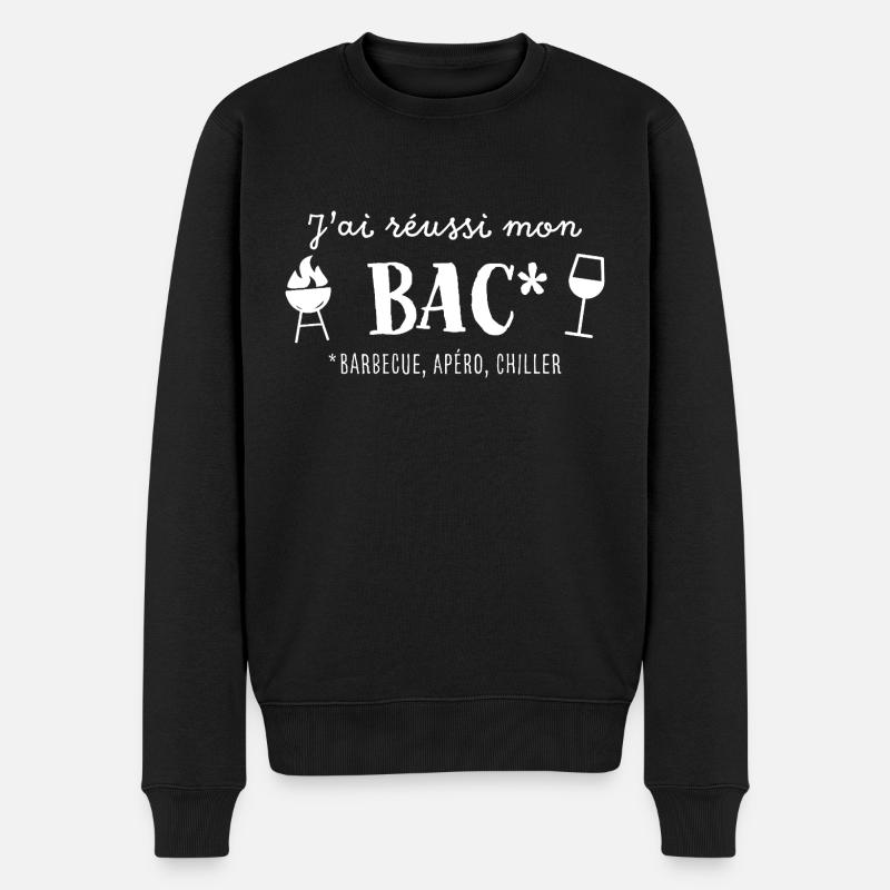 J’ai réussi mon bac - Pull Premium bio Homme - noir