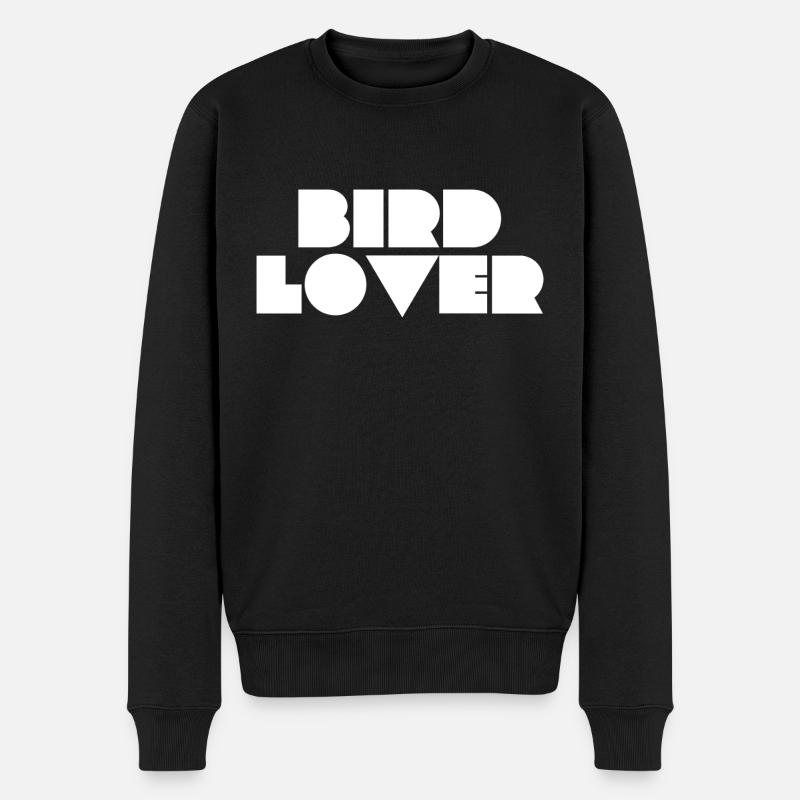 Amoureux des oiseaux - Pull Premium bio Homme - noir