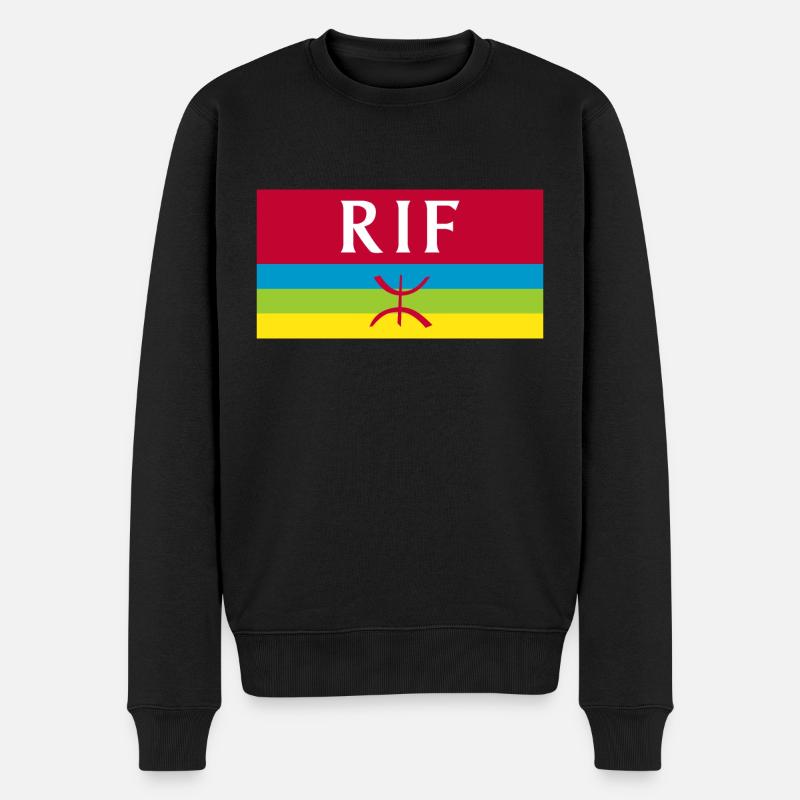 Rif - Men's Premium Organic Jumper - black