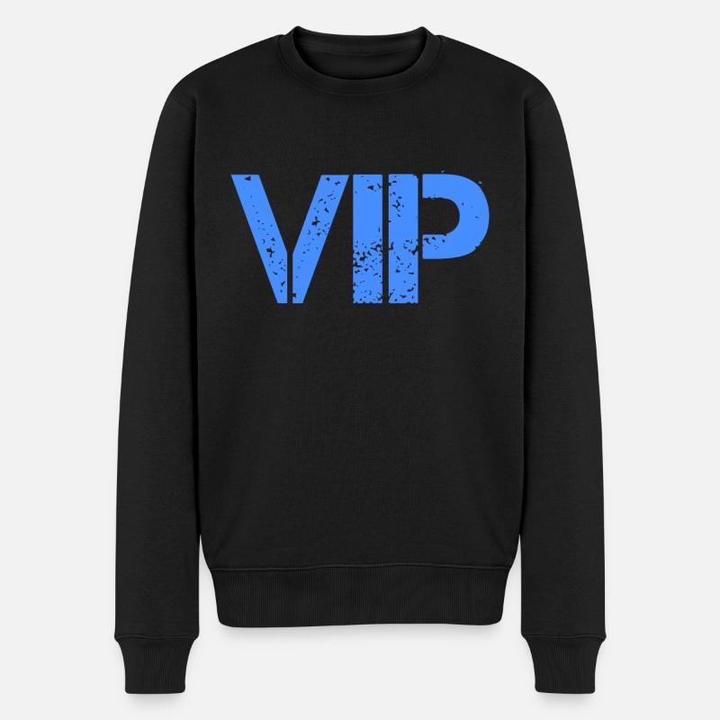 VIP - Männer Premium Bio Pullover - Schwarz