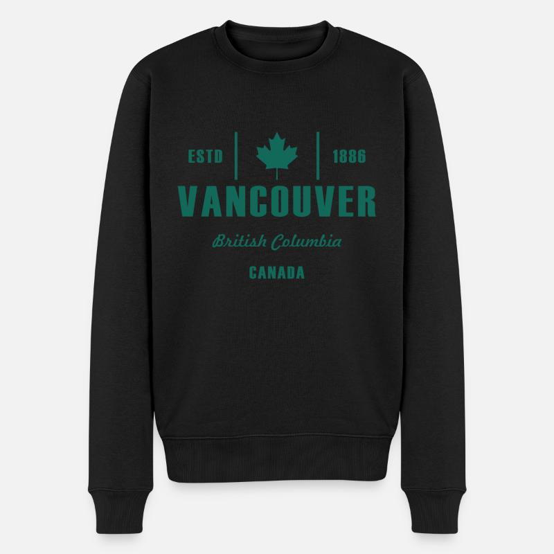 Vancouver Canada drapeau cadeau Canadien - Pull Premium bio Homme - noir
