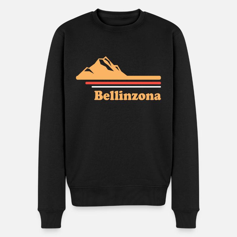 Bellinzone Ville Suisse - Pull Premium bio Homme - noir