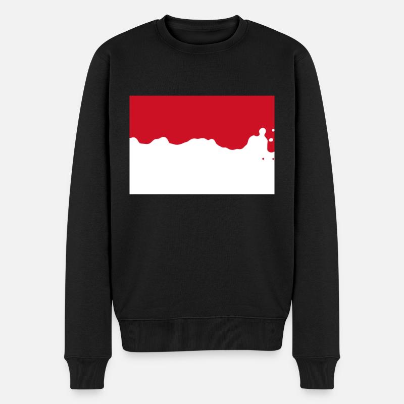 Monaco - Männer Premium Bio Pullover - Schwarz