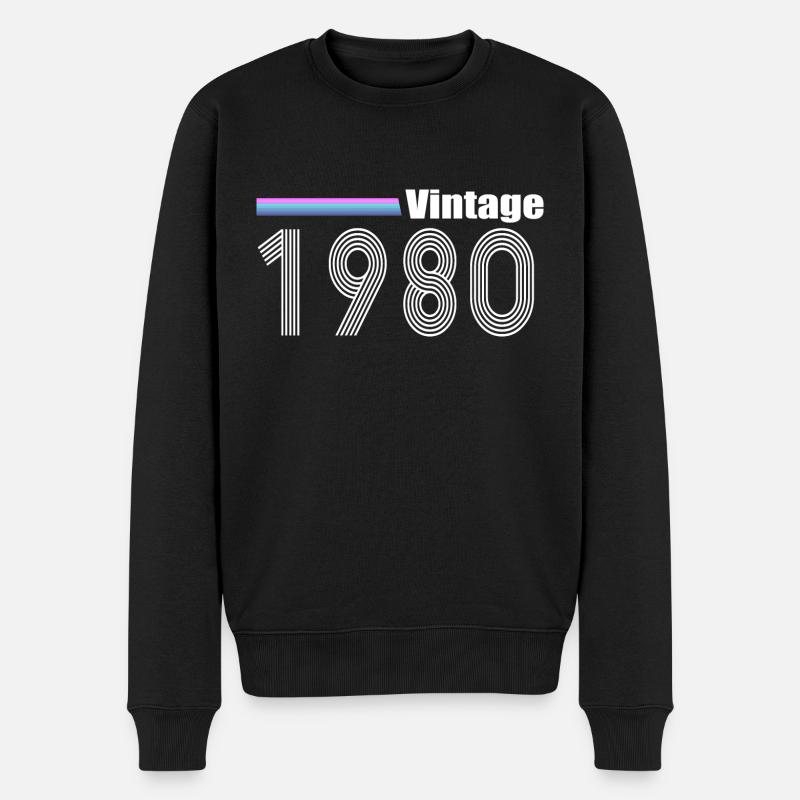 Millésime 1980 - Pull Premium bio Homme - noir