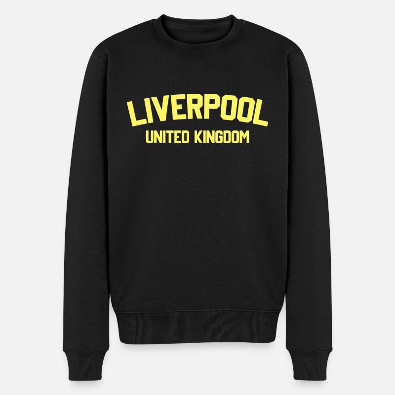Liverpool Royaume-Uni - Pull Premium bio Homme - noir