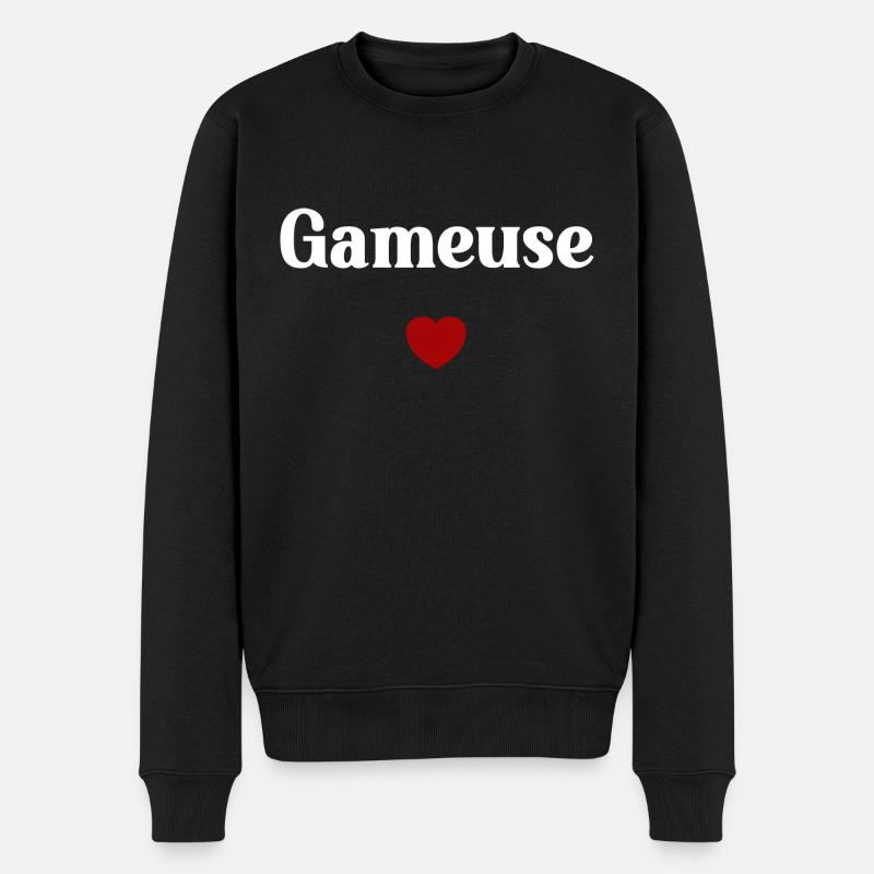 gameuse - Pull Premium bio Homme - noir