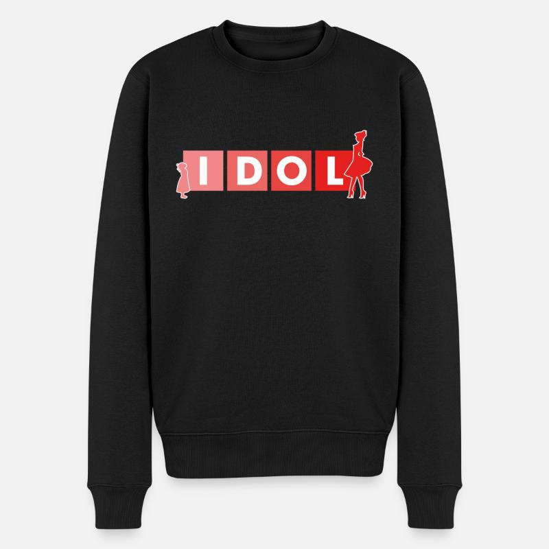 idol - Männer Premium Bio Pullover - Schwarz