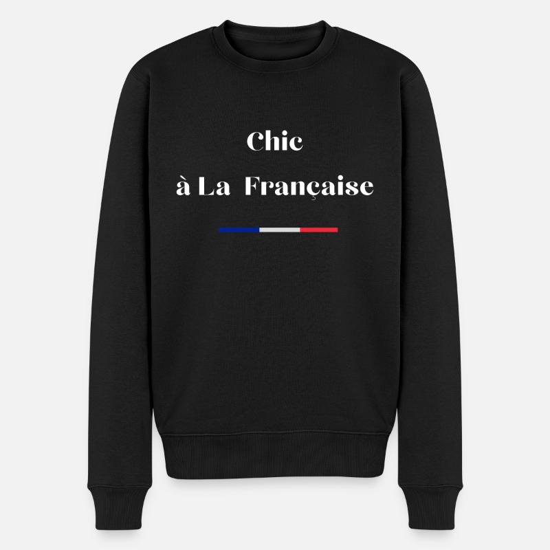 Chic à la française - Pull Premium bio Homme - noir