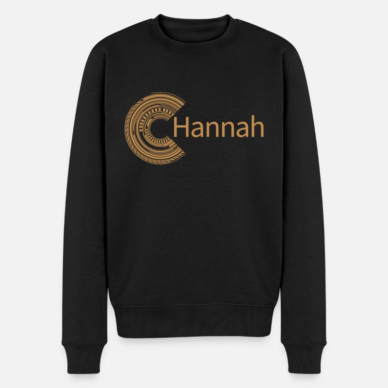 Für Hannah - Männer Premium Bio Pullover - Schwarz