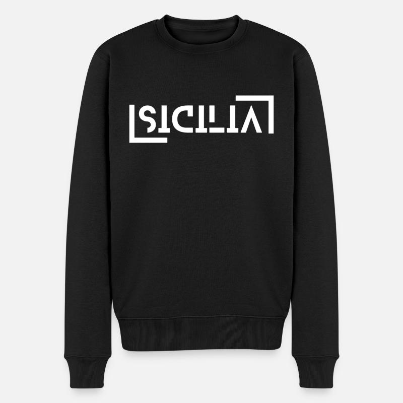 Sicilia - Pull Premium bio Homme - noir