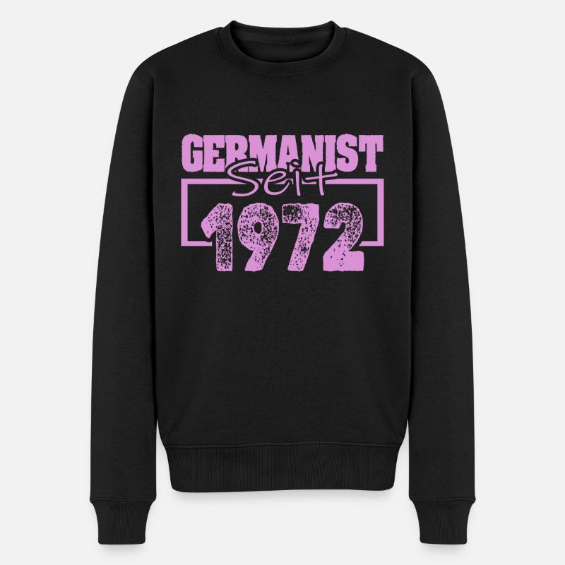 1972 - Männer Premium Bio Pullover - Schwarz