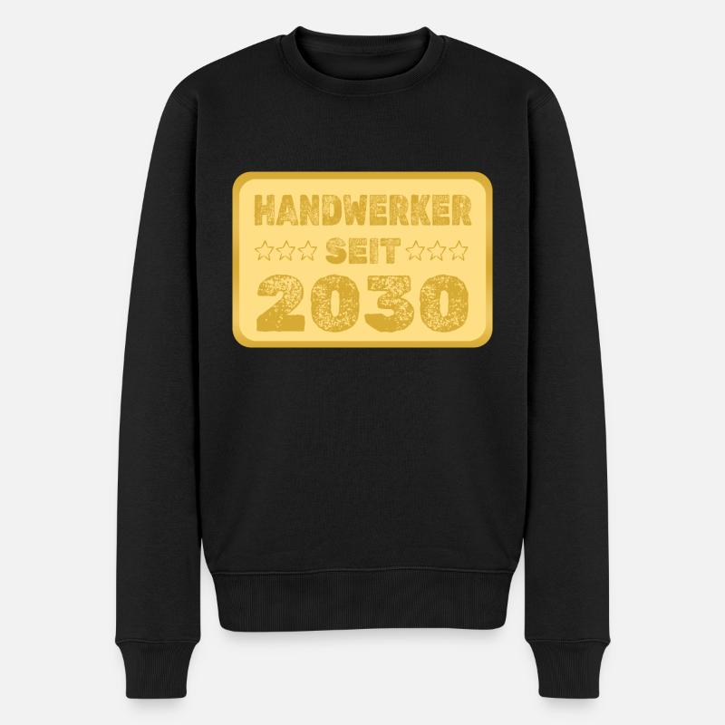 seit 2030 - Männer Premium Bio Pullover - Schwarz