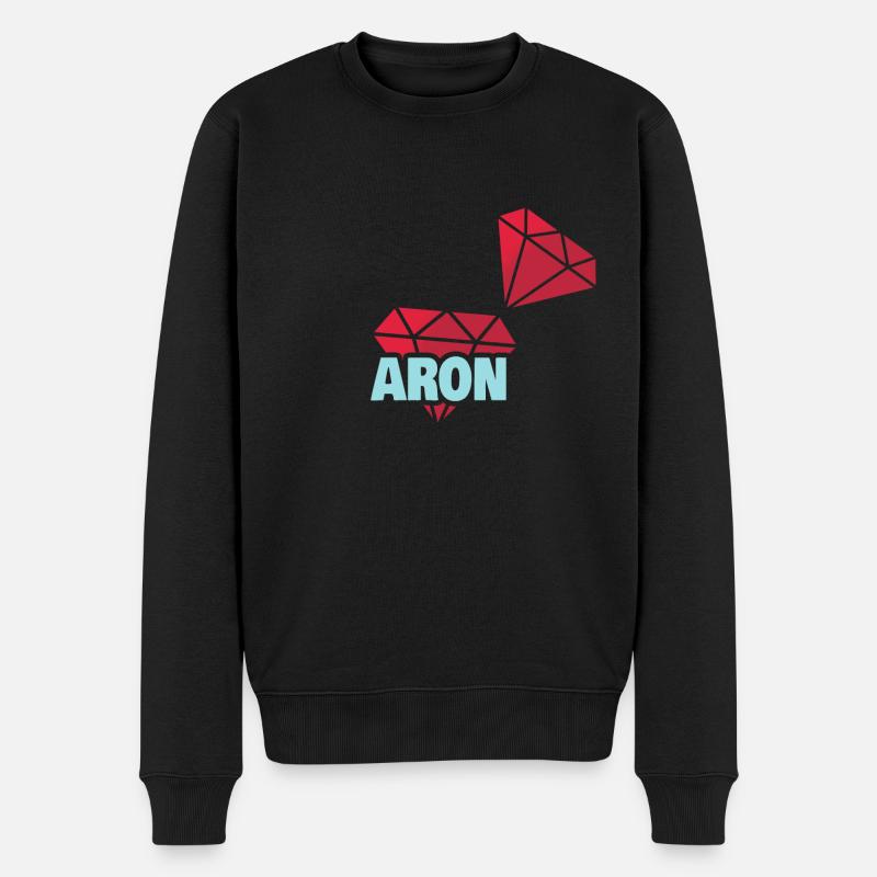 Aron précieux - Pull Premium bio Homme - noir