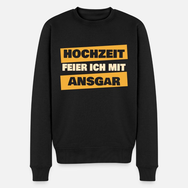 Ansgar - Männer Premium Bio Pullover - Schwarz