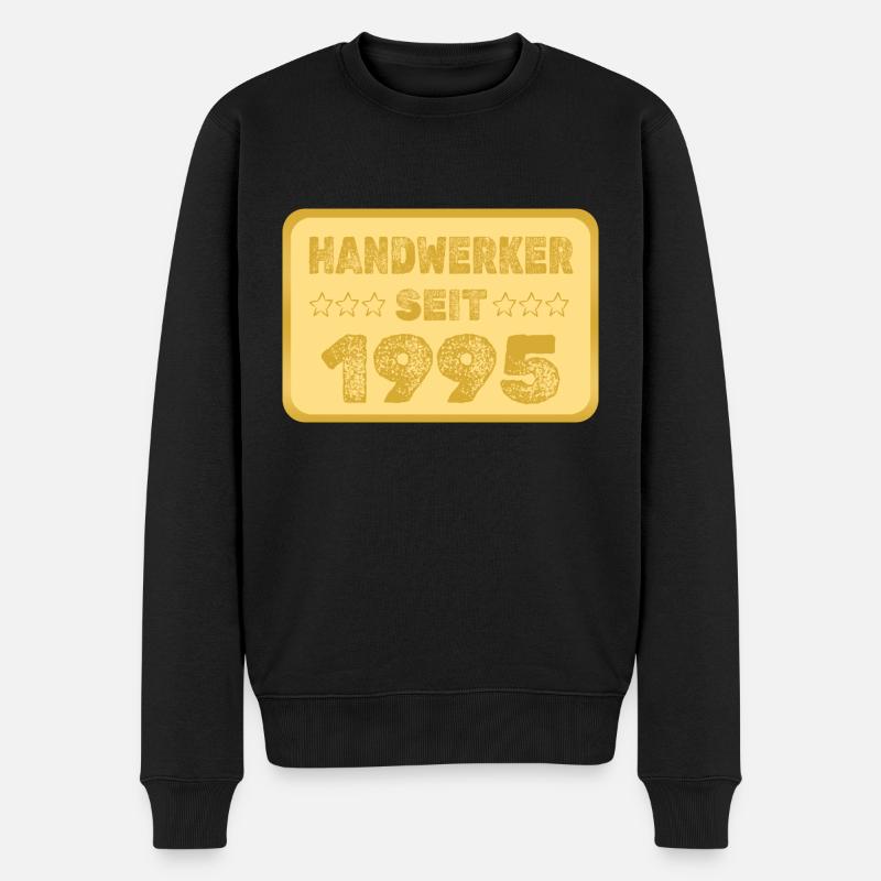1995 - Männer Premium Bio Pullover - Schwarz