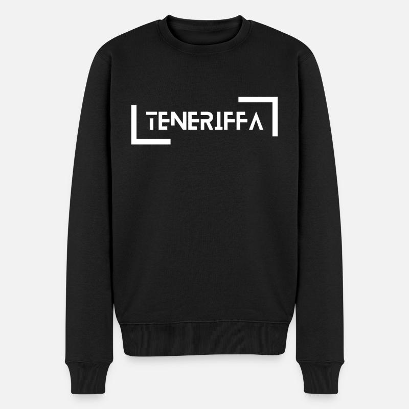 Teneriffa - Männer Premium Bio Pullover - Schwarz