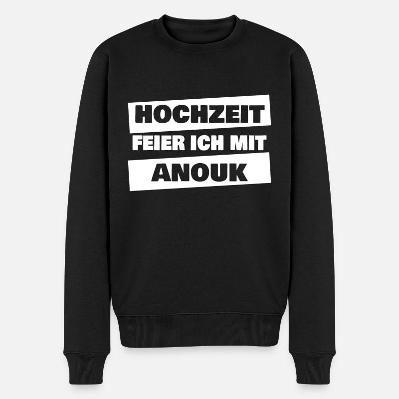 Anouk - Männer Premium Bio Pullover - Schwarz