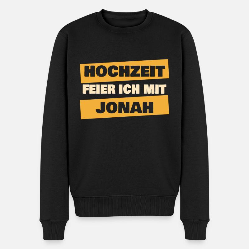 Geschenk für Jonah - Männer Premium Bio Pullover - Schwarz