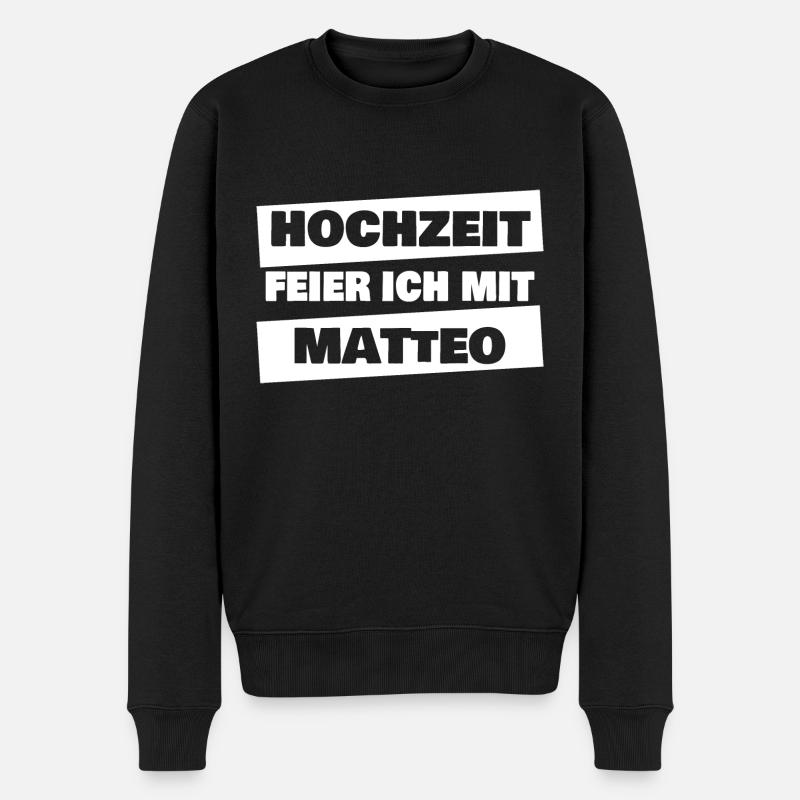 Cadeau pour Matteo - Pull Premium bio Homme - noir