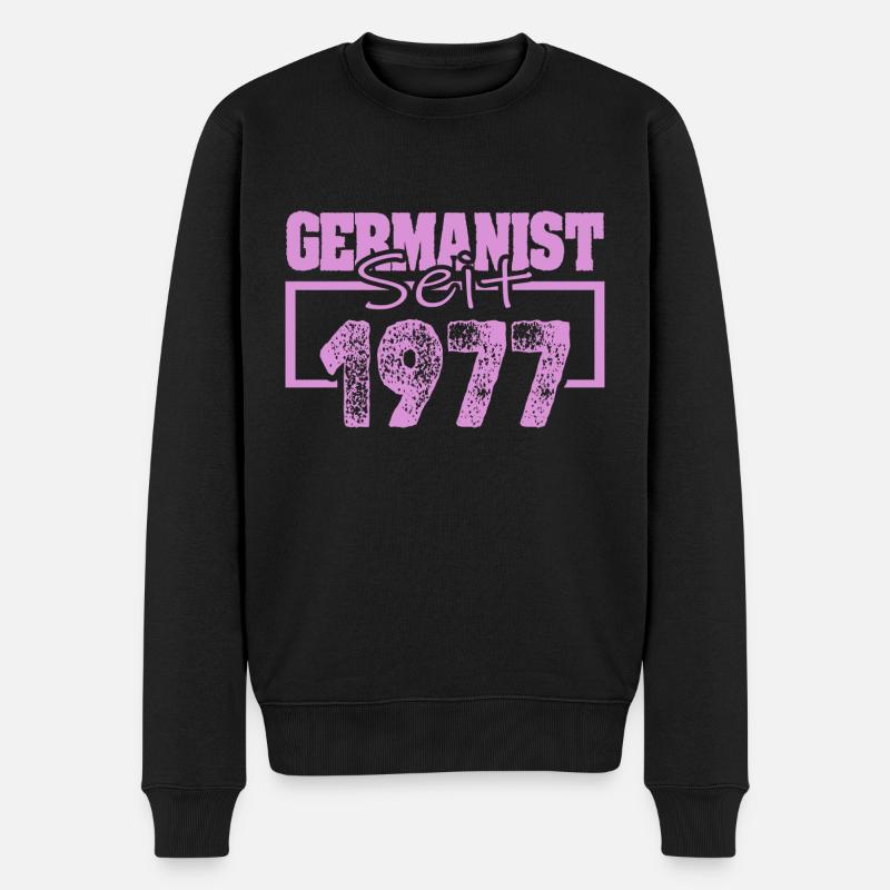 Né en 1977 - Pull Premium bio Homme - noir