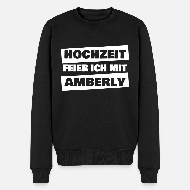 Amberly - Männer Premium Bio Pullover - Schwarz